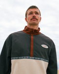Space Lobster 1/2 Zip Fleece Jacket in Tortoise Shell