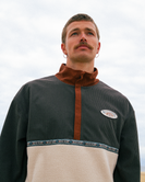 Space Lobster 1/2 Zip Fleece Jacket in Tortoise Shell