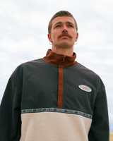Space Lobster 1/2 Zip Fleece Jacket in Tortoise Shell