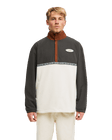The Billabong Mens Space Lobster 1/2 Zip Fleece Jacket in Tortoise Shell