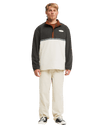 The Billabong Mens Space Lobster 1/2 Zip Fleece Jacket in Tortoise Shell