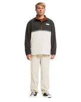 The Billabong Mens Space Lobster 1/2 Zip Fleece Jacket in Tortoise Shell
