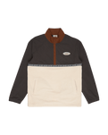 The Billabong Mens Space Lobster 1/2 Zip Fleece Jacket in Tortoise Shell