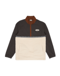 The Billabong Mens Space Lobster 1/2 Zip Fleece Jacket in Tortoise Shell