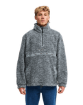 The Billabong Mens Adventure Division Tombstone 1/2 Zip Fleece Jacket in Raven
