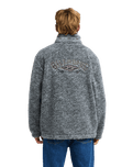 The Billabong Mens Adventure Division Tombstone 1/2 Zip Fleece Jacket in Raven
