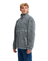 The Billabong Mens Adventure Division Tombstone 1/2 Zip Fleece Jacket in Raven