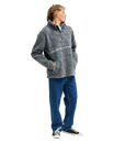 The Billabong Mens Adventure Division Tombstone 1/2 Zip Fleece Jacket in Raven