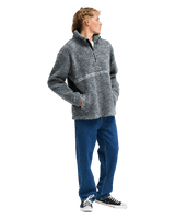The Billabong Mens Adventure Division Tombstone 1/2 Zip Fleece Jacket in Raven