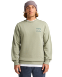 The Billabong Mens Foundation Sweatshirt in Grey Green