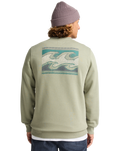 The Billabong Mens Foundation Sweatshirt in Grey Green
