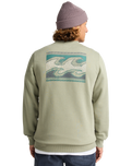 The Billabong Mens Foundation Sweatshirt in Grey Green
