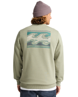The Billabong Mens Foundation Sweatshirt in Grey Green
