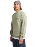 The Billabong Mens Foundation Sweatshirt in Grey Green