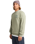 The Billabong Mens Foundation Sweatshirt in Grey Green