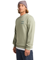 The Billabong Mens Foundation Sweatshirt in Grey Green