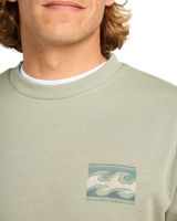 The Billabong Mens Foundation Sweatshirt in Grey Green