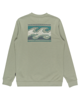 The Billabong Mens Foundation Sweatshirt in Grey Green