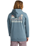 The Billabong Mens Foundation Hoodie in Slate Blue
