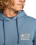 The Billabong Mens Foundation Hoodie in Slate Blue