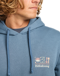 The Billabong Mens Foundation Hoodie in Slate Blue