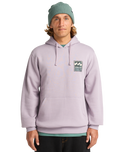 The Billabong Mens Foundation Hoodie in Light Purple