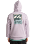 The Billabong Mens Foundation Hoodie in Light Purple