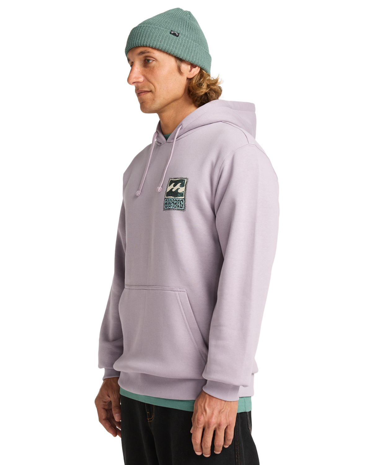 The Billabong Mens Foundation Hoodie in Light Purple