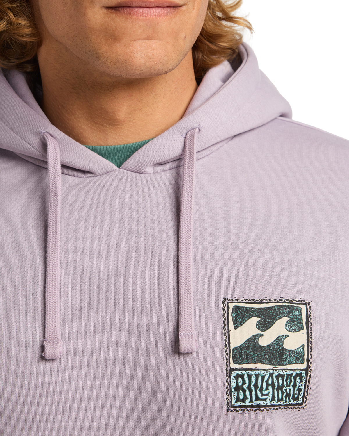 The Billabong Mens Foundation Hoodie in Light Purple