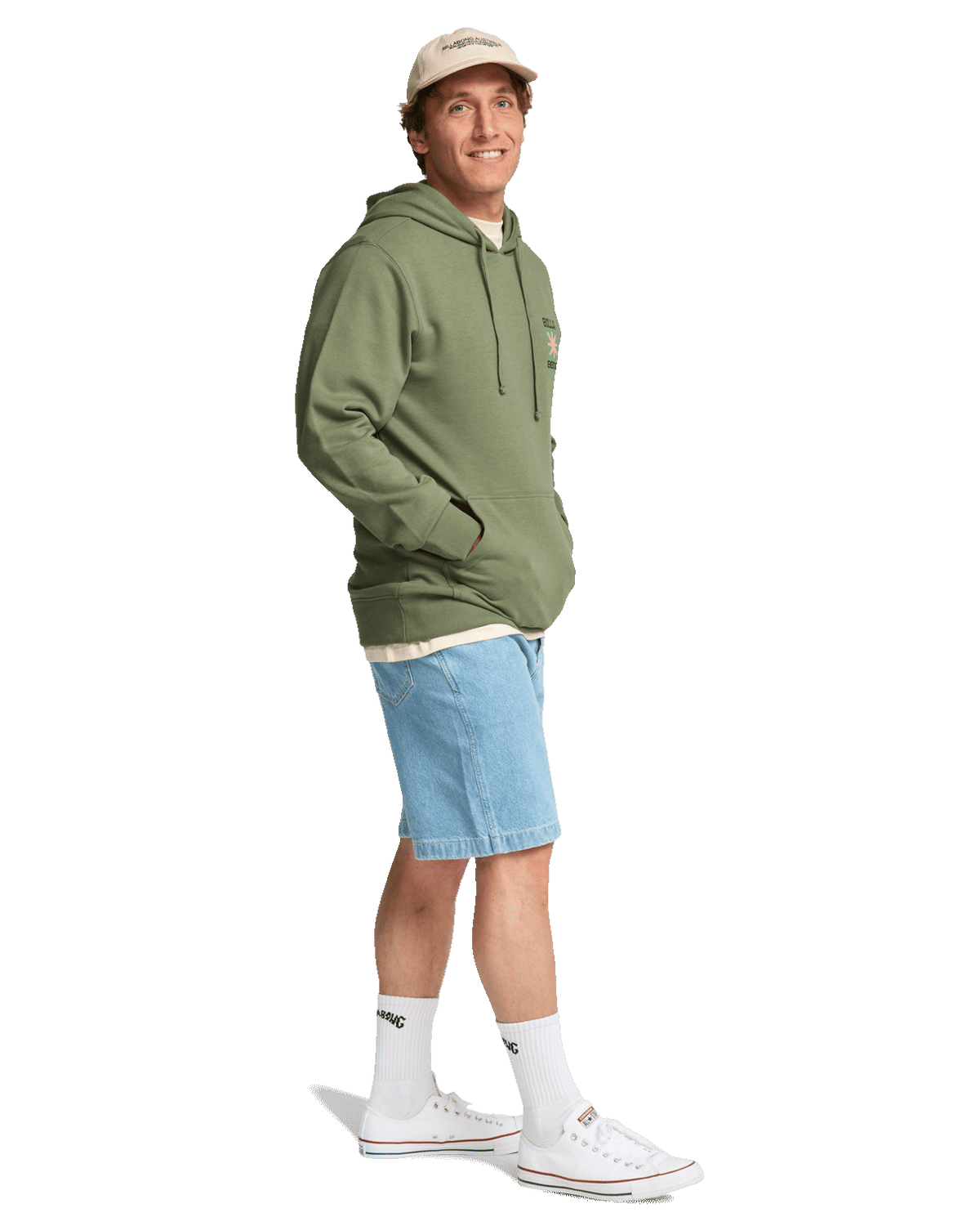 Foundation Hoodie in Moss Green