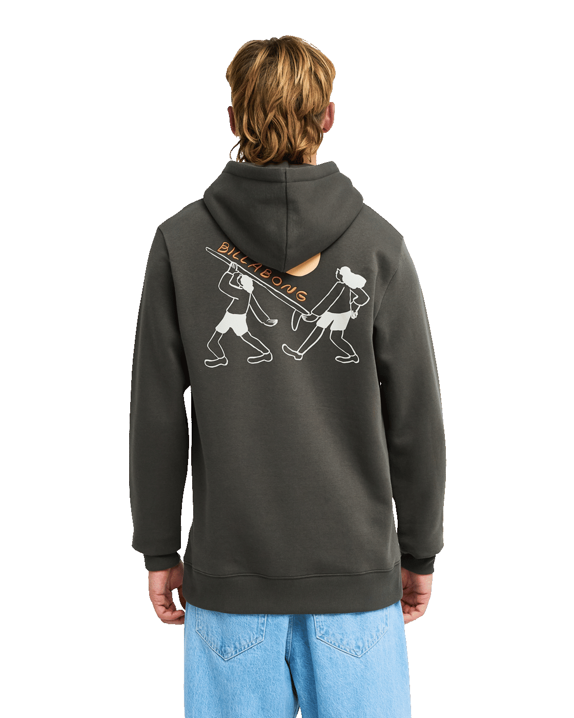 The Billabong Mens Droppin Hoodie in Raven