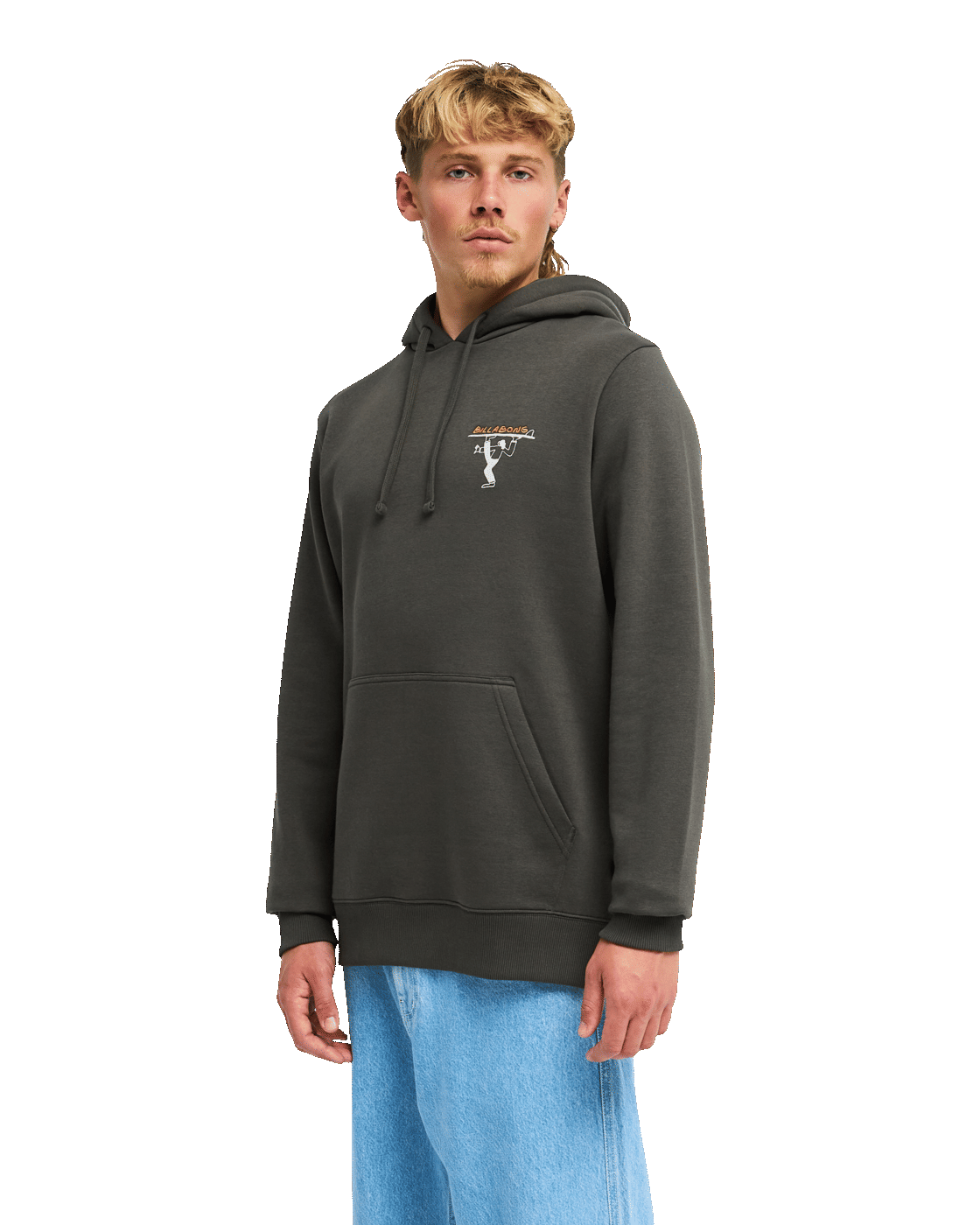 The Billabong Mens Droppin Hoodie in Raven