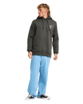 The Billabong Mens Droppin Hoodie in Raven
