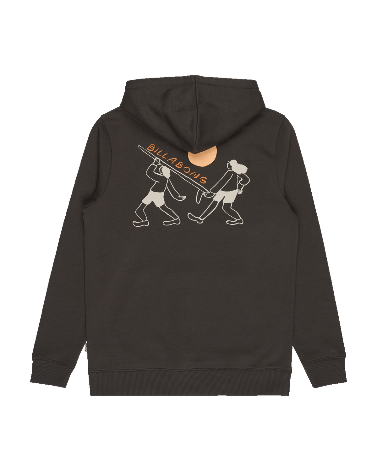 The Billabong Mens Droppin Hoodie in Raven
