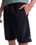 Larry Cord Walkshorts in Charcoal Grey