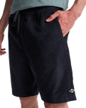 Larry Cord Walkshorts in Charcoal Grey
