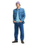 The Billabong Mens Offshore Jacquard Flannel Shirt in Real Teal
