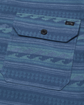 The Billabong Mens Offshore Jacquard Flannel Shirt in Real Teal