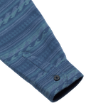 The Billabong Mens Offshore Jacquard Flannel Shirt in Real Teal