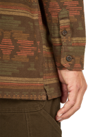 The Billabong Mens Offshore Jacquard Flannel Shirt in Dark Cedar