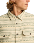 The Billabong Mens Offshore Jacquard Flannel Shirt in Hunter