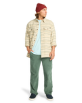 The Billabong Mens Offshore Jacquard Flannel Shirt in Hunter