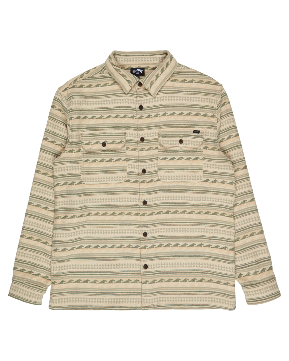 The Billabong Mens Offshore Jacquard Flannel Shirt in Hunter