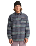 The Billabong Mens Offshore Jacquard Flannel Shirt in Ombre Blue