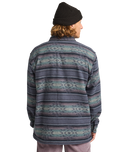 The Billabong Mens Offshore Jacquard Flannel Shirt in Ombre Blue