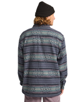 The Billabong Mens Offshore Jacquard Flannel Shirt in Ombre Blue