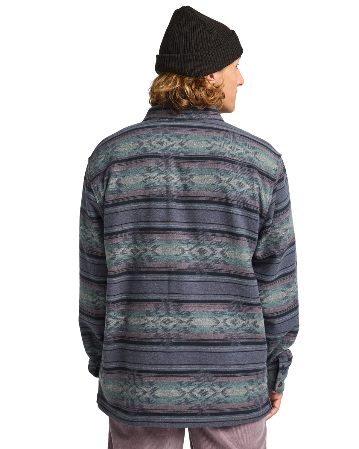 The Billabong Mens Offshore Jacquard Flannel Shirt in Ombre Blue