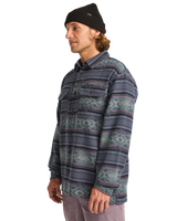 The Billabong Mens Offshore Jacquard Flannel Shirt in Ombre Blue