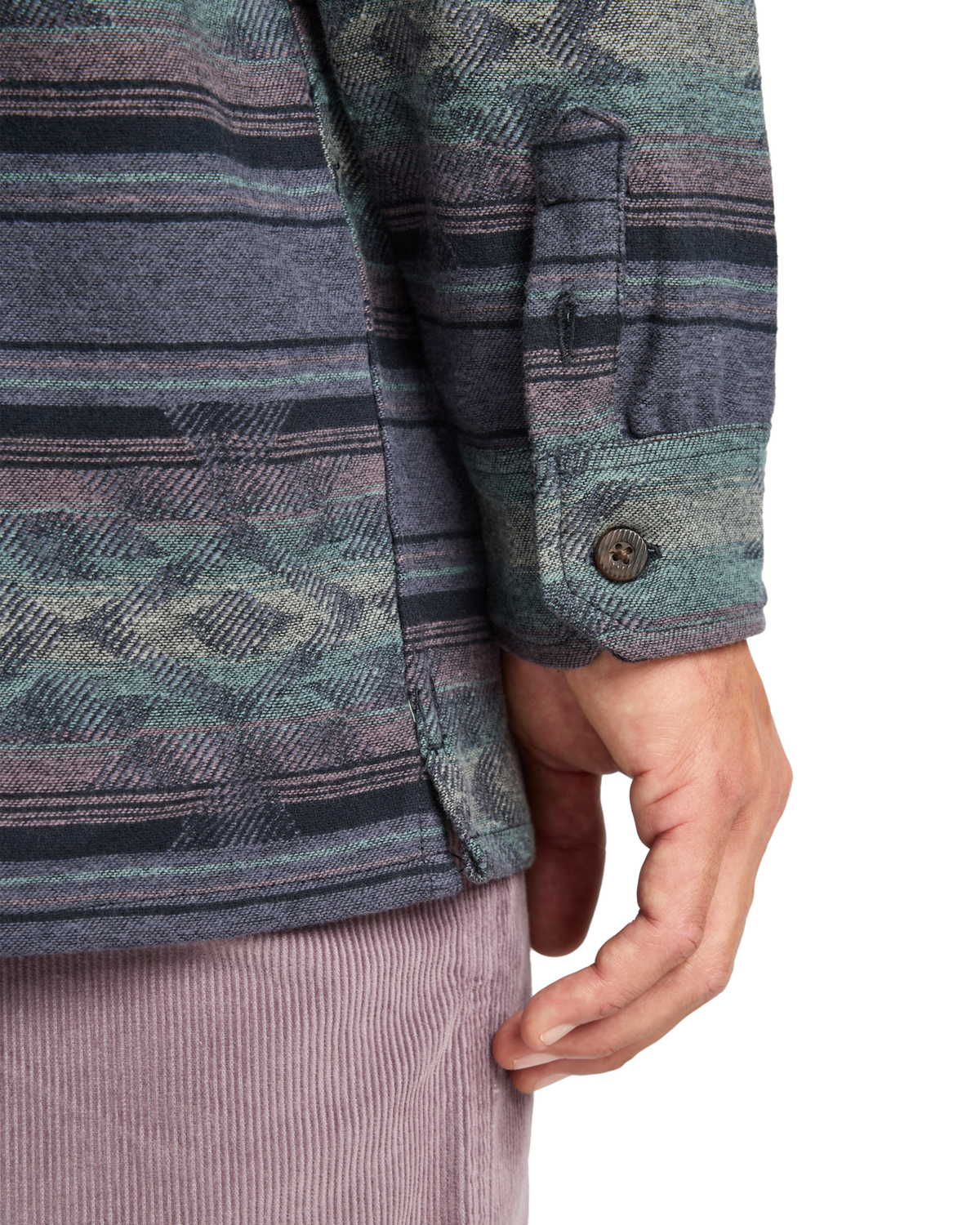 The Billabong Mens Offshore Jacquard Flannel Shirt in Ombre Blue
