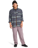 The Billabong Mens Offshore Jacquard Flannel Shirt in Ombre Blue